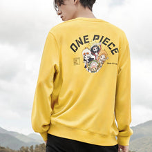 Load image into Gallery viewer, Chibi Straw Hat Crew Pullover Yellow Sweatshirt
