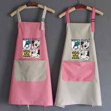 Load image into Gallery viewer, Mickey Mouse and Donald Duck Grid Kitchen Apron
