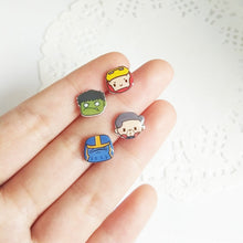 Load image into Gallery viewer, Superheroes Silver Stud Earrings

