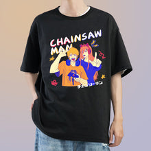 Load image into Gallery viewer, Chainsaw Man Denji &amp; Power HipHop Summer T-shirt
