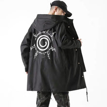 Load image into Gallery viewer, Naruto Shippuden Long Hooded Trench Coat
