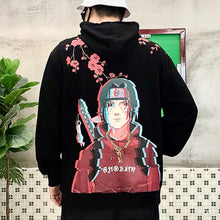 Load image into Gallery viewer, Itachi Uchiha Sharingan Pixel Hoodie

