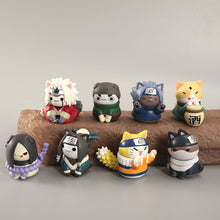 Load image into Gallery viewer, Naruto Cat Figure Desk Decoration Action Figures 8 Pcs
