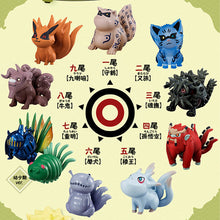 Load image into Gallery viewer, Naruto and Nine tailed beastes Mini Figure Set
