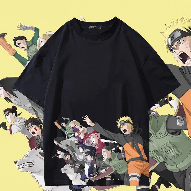 Naruto Shippuden Charging Forward Summer T-shirt