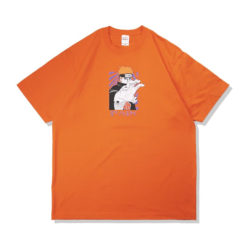 Naruto Shippuden Pain in Fights Summer T-shirt