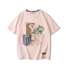 Load image into Gallery viewer, Levi Ackerman &amp; Eren Yeager Battling Double Hem Summer T-shirt
