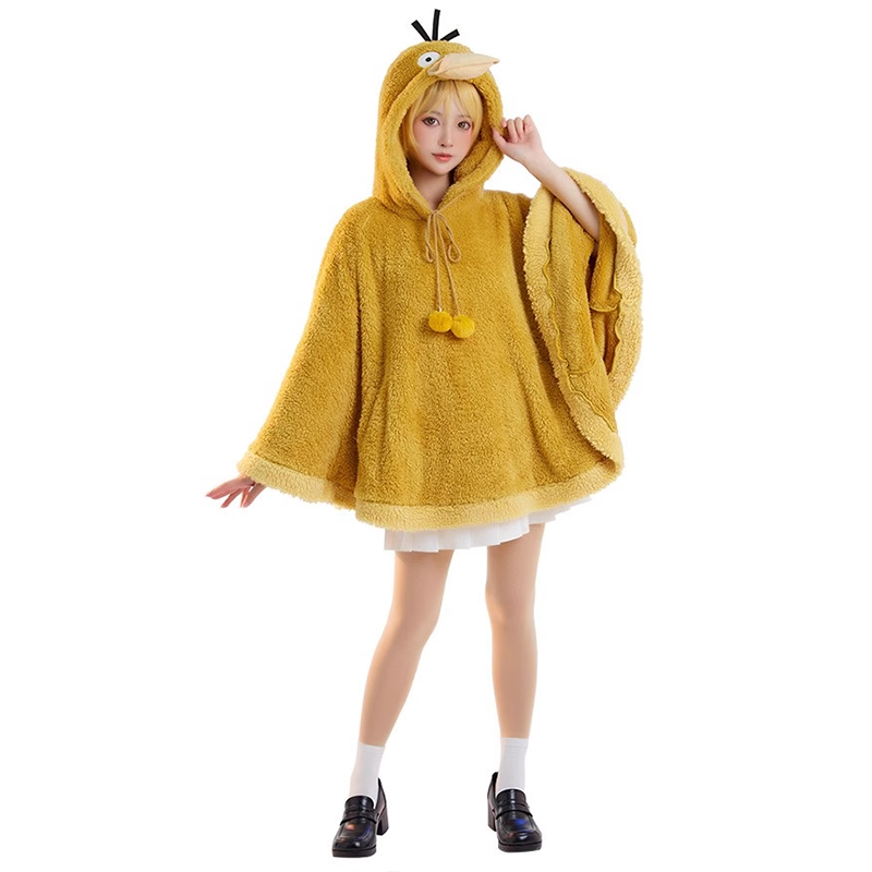 Pokemon Psyduck Cosplay Cloak Pajamas