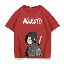 Load image into Gallery viewer, Sasuke Uchiha Carrying Sword Summer T-shirt
