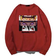 Load image into Gallery viewer, Uzumaki Naruto, Sasuke Uchiha &amp; Nagato Eyes Long-sleeve T-shirt
