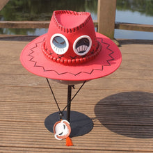 Load image into Gallery viewer, Portgas D Ace Cosplay Cowboy Hat
