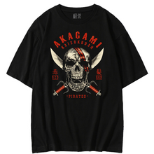 Load image into Gallery viewer, One Piece Red Pirates Skull Logo Summer T-shirt
