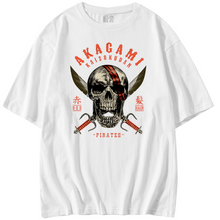 Load image into Gallery viewer, One Piece Red Pirates Skull Logo Summer T-shirt
