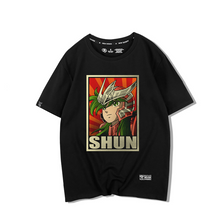 Load image into Gallery viewer, Saint Seiya Bronze Saints Black Summer T-shirt
