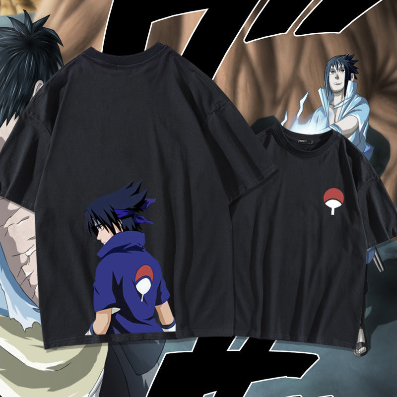 Naruto Shippuden Youth Uchiha Sasuke Summer T-shirt