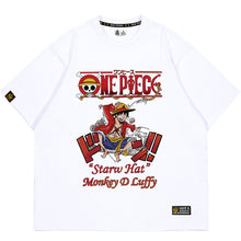 Load image into Gallery viewer, One Piece Monkey D. Luffy Falling Down Summer T-shirt
