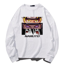 Load image into Gallery viewer, Uzumaki Naruto, Sasuke Uchiha &amp; Nagato Eyes Long-sleeve T-shirt

