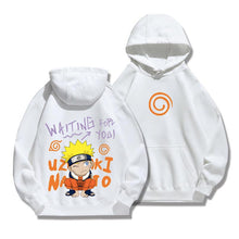Load image into Gallery viewer, Chibi Naruto &amp; Hinata Matching Couples Graffiti Hoodie
