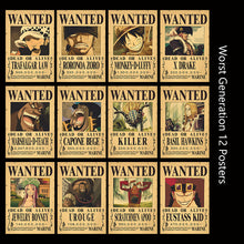 Load image into Gallery viewer, One Piece Wanted Poster Set
