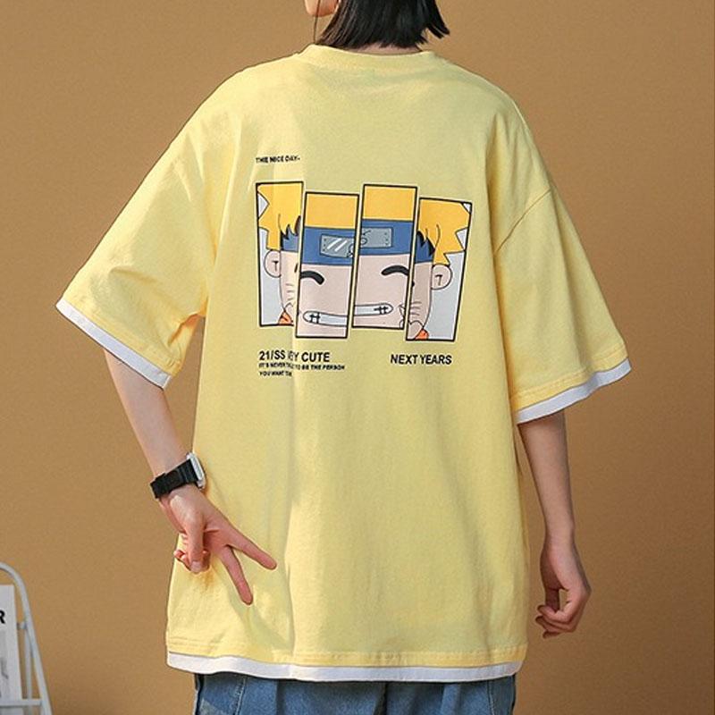 Smiley Cute Naruto Uzumaki Summer T-shirt