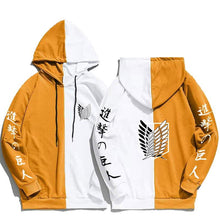 Load image into Gallery viewer, Attack on Titan Survey Corps Logo Colorblocked Hoodie
